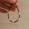  GARNET MIX PEARL BRACELET 