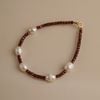  GARNET MIX PEARL BRACELET 