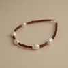  GARNET MIX PEARL BRACELET 