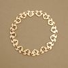  HEART LETTER LINK RECTANGLE CHAIN BRACELET 