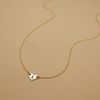  HEART LETTER LINK NECKLACE 