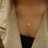  HEART LETTER LINK NECKLACE 