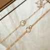  INTERLOCKING CIRCLE SATELLITE NECKLACE 