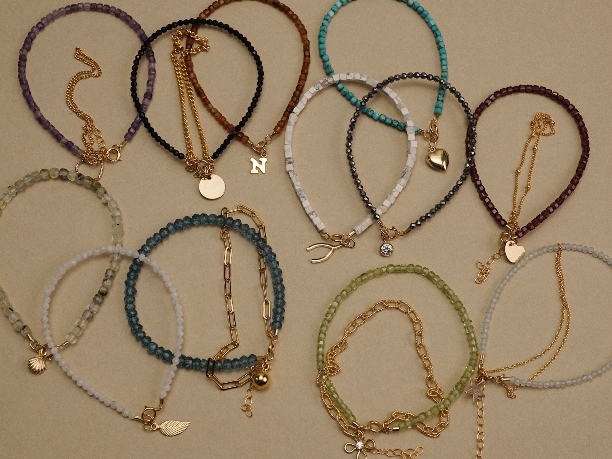  LEAF - MOONSTONE BRACELET 