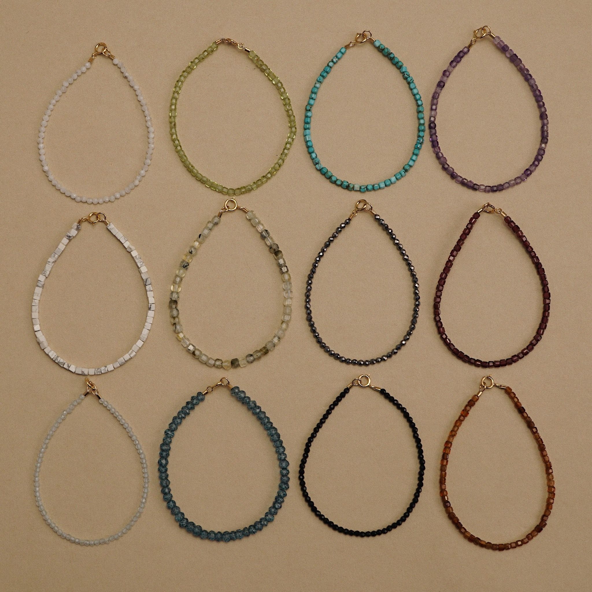  DROPBALL - RECTANGLE CHAIN TOPAZ BRACELET 
