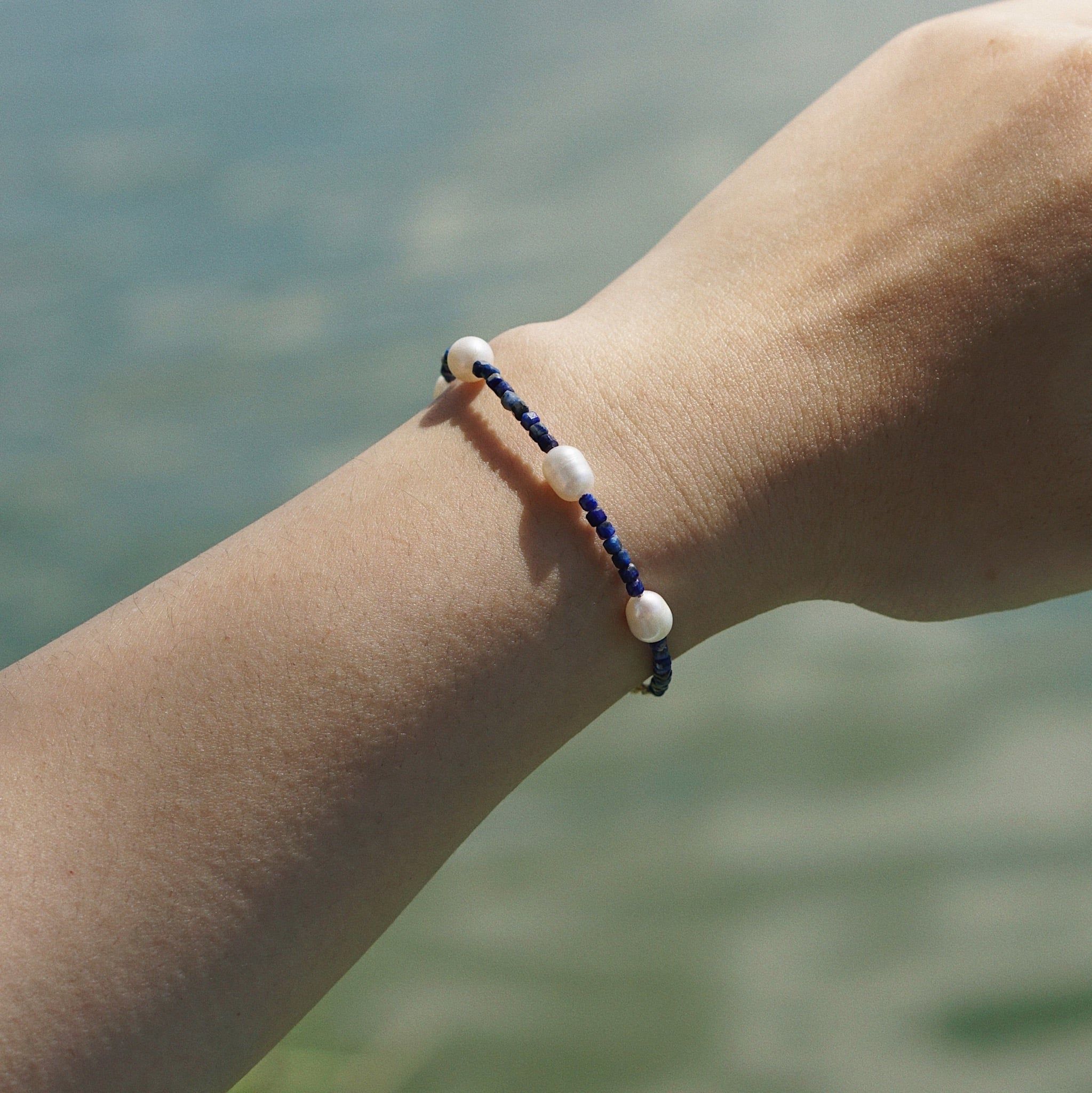  LAPIS MIX PEARL BRACELET 