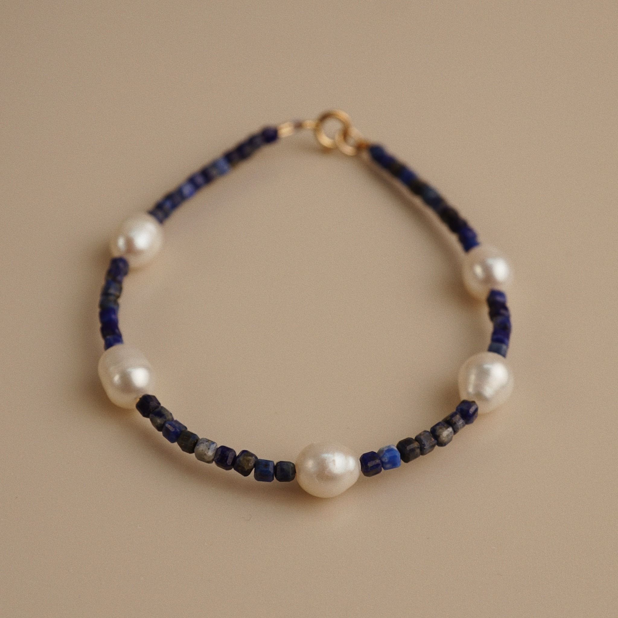  LAPIS MIX PEARL BRACELET 