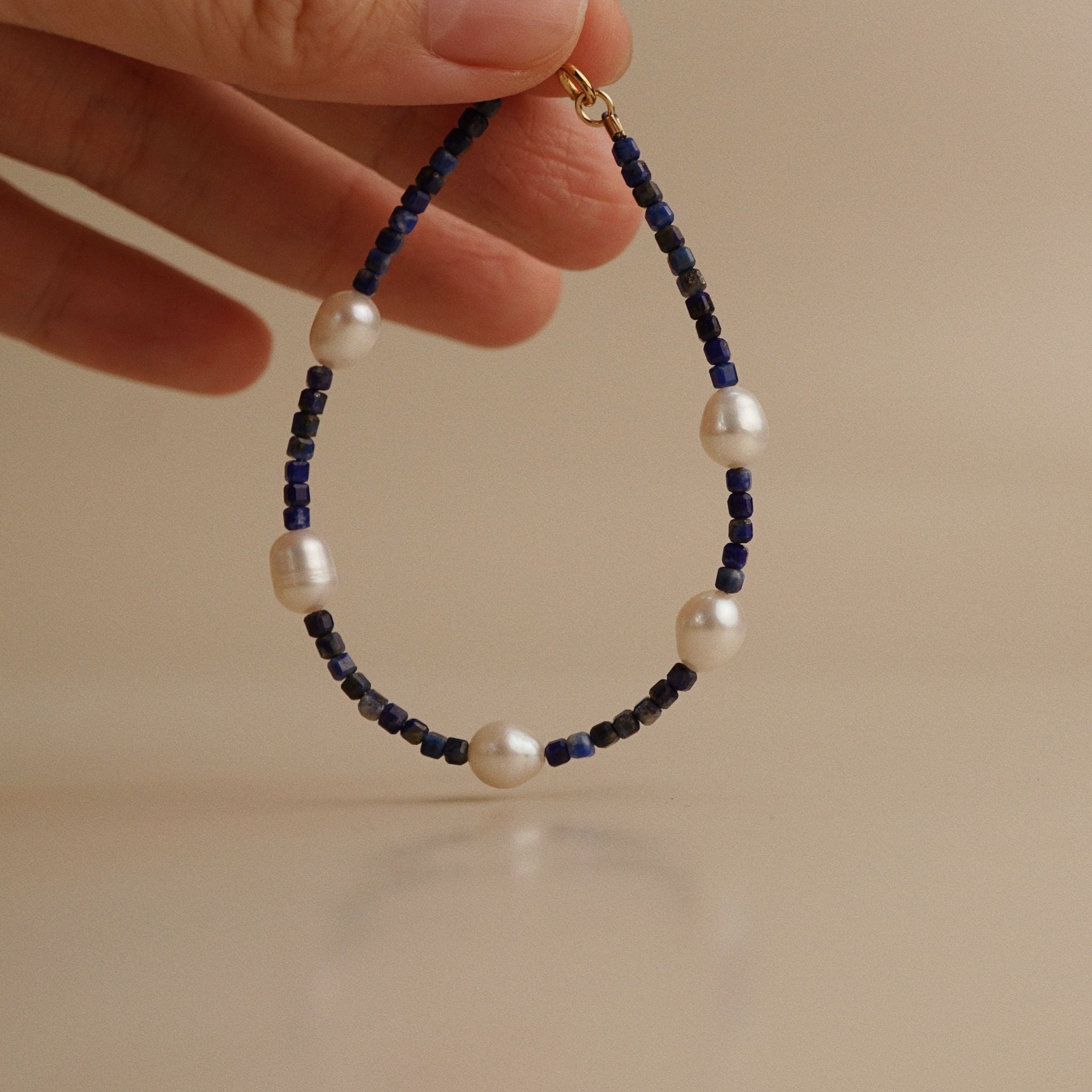  LAPIS MIX PEARL BRACELET 