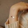  MINI DISC & MINI HEART DUO CURB BRACELET (S) 