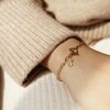  NATURAL STONE - TOGGLE CLASP OVAL CABLE BRACELET 