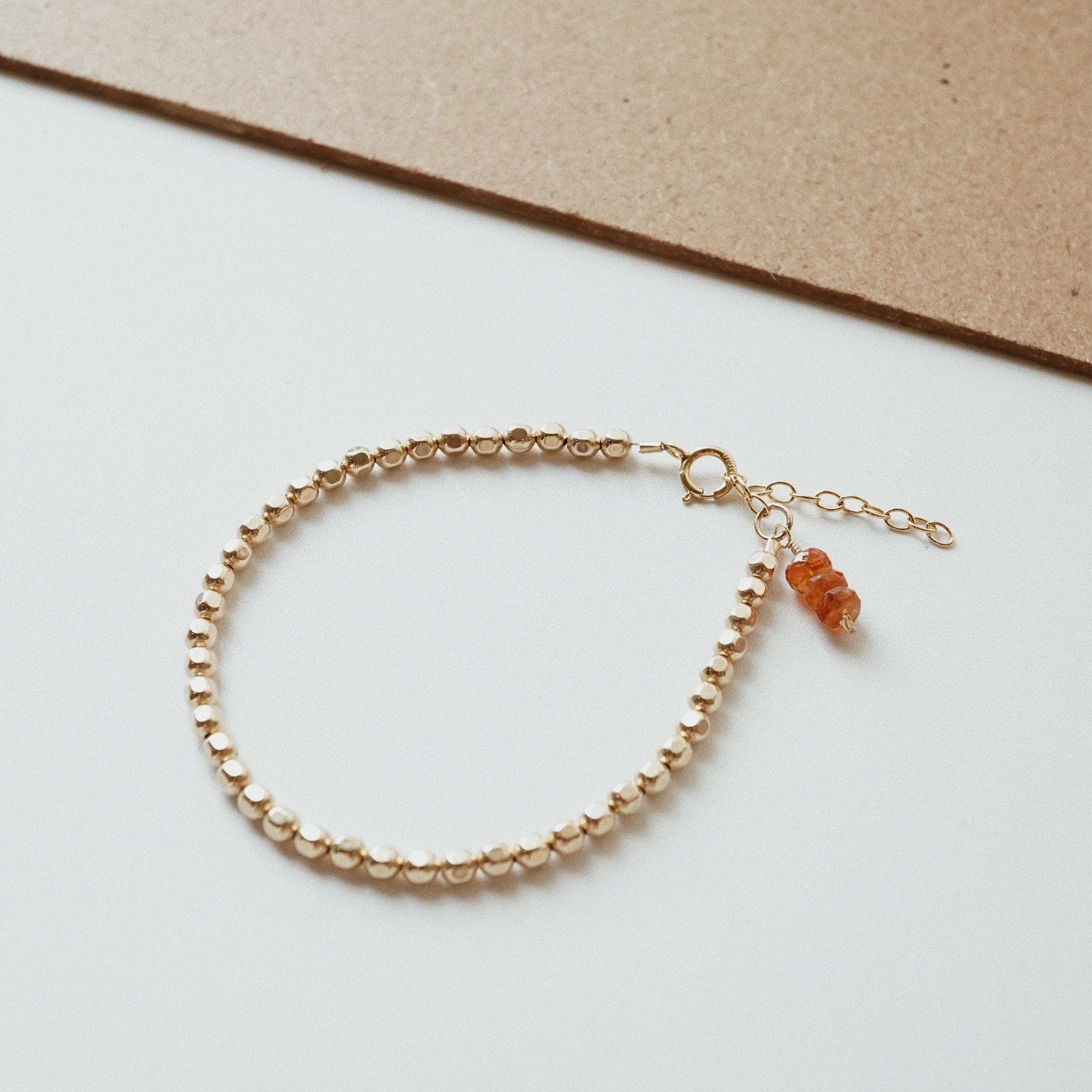  SAPPHIRE - BEADED NUGGET BRACELET 