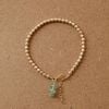  EMERALD- NUGGET BEADED BRACELET 