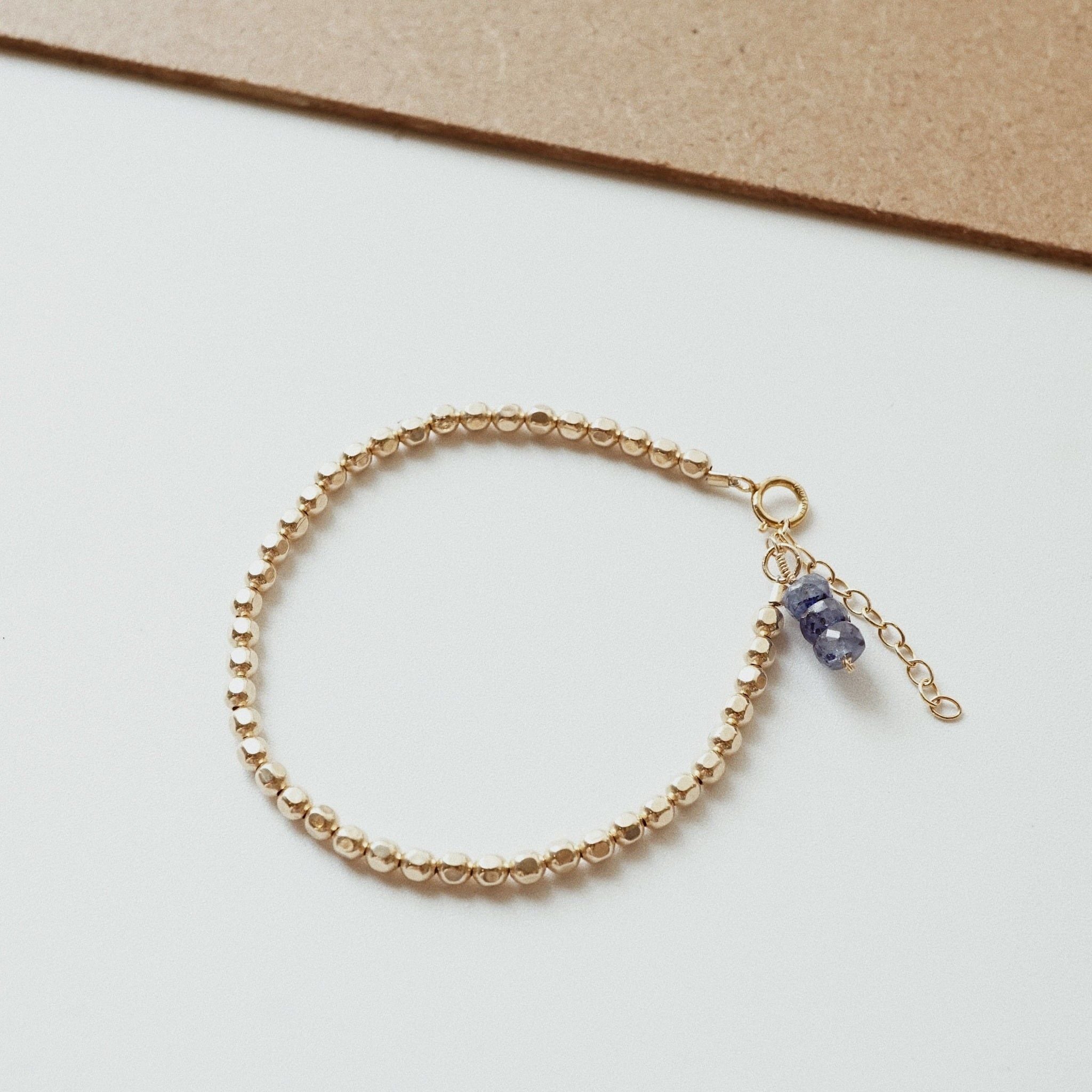  SAPPHIRE - BEADED NUGGET BRACELET 