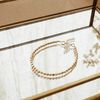 NUGGET BEADED BRACELET  - QUARTZ 