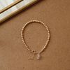  NUGGET BEADED BRACELET  - QUARTZ 