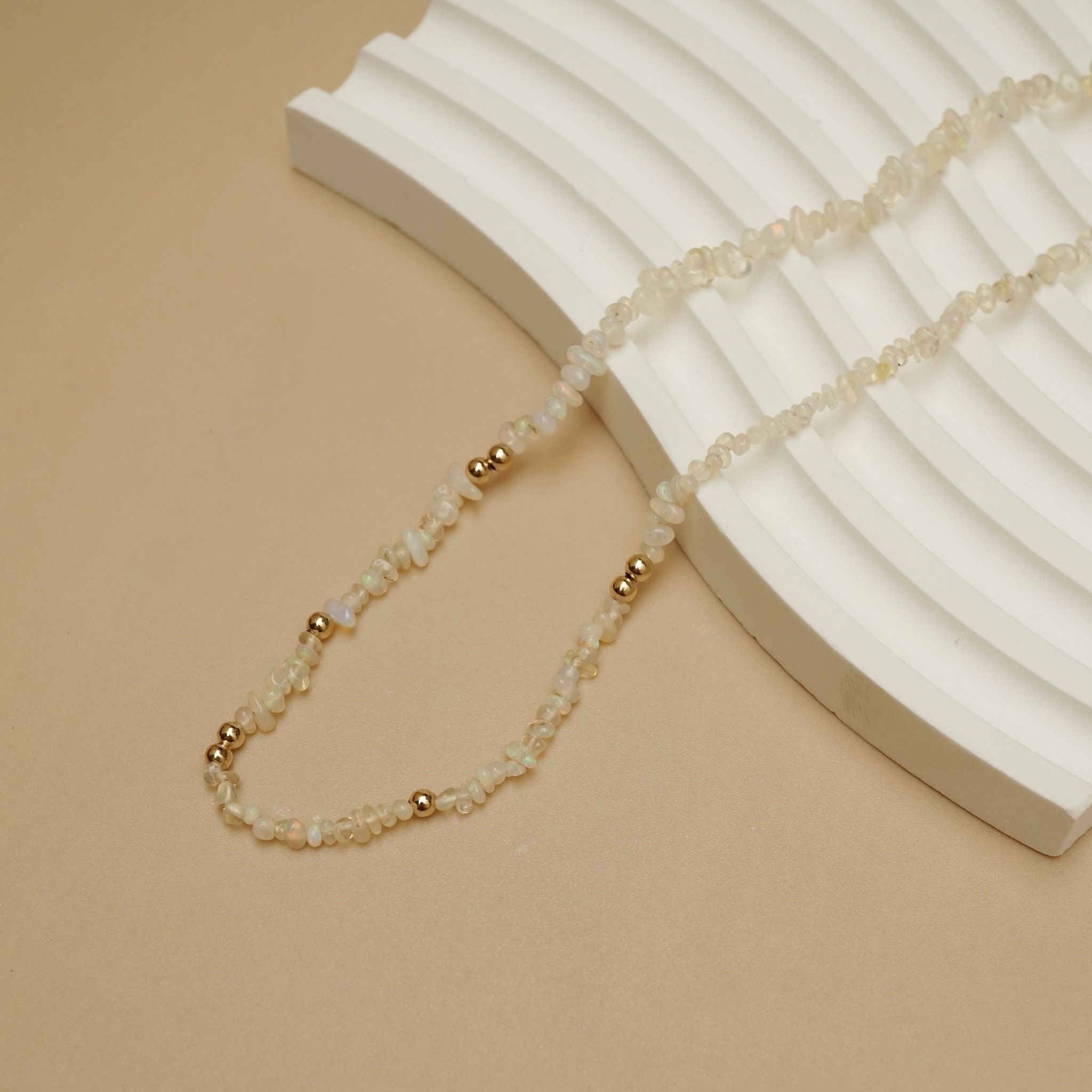  OPAL BEADED NECKLACE 