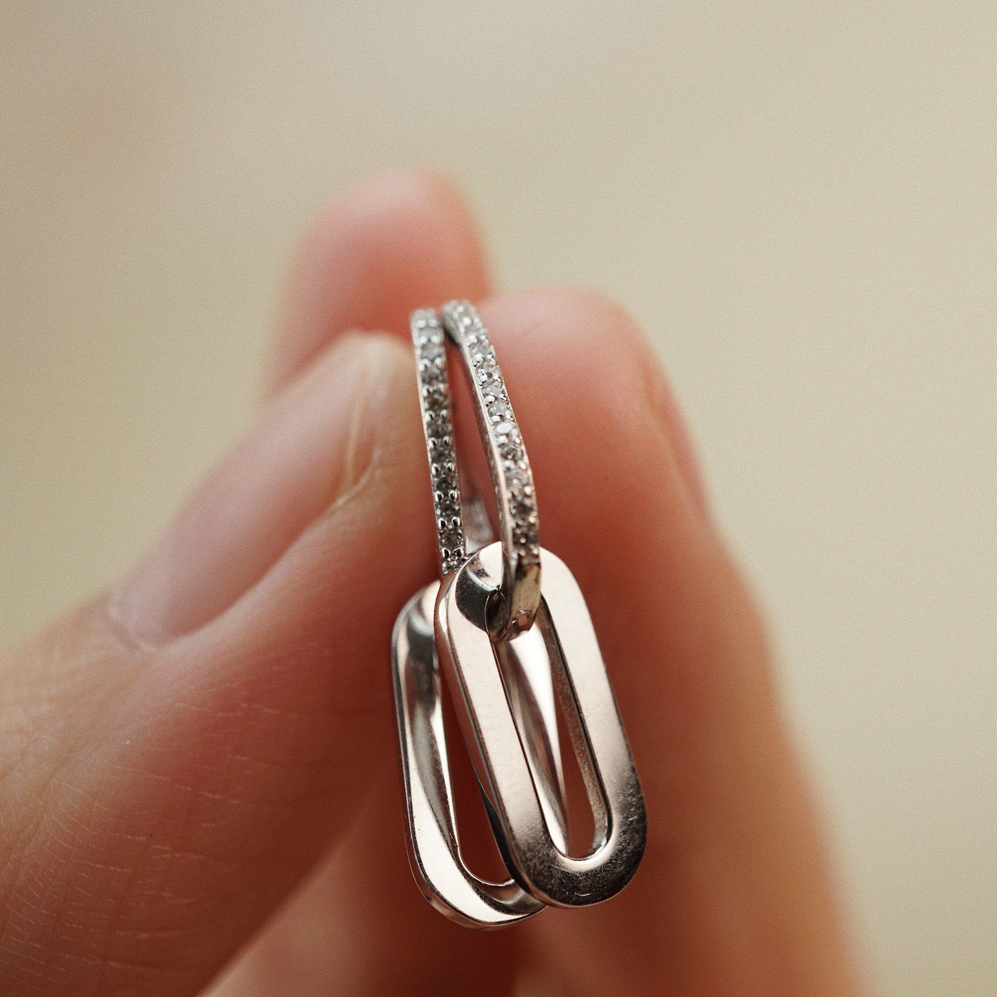 PAPER CLIP DROP EARRINGS S A T E L L I T E