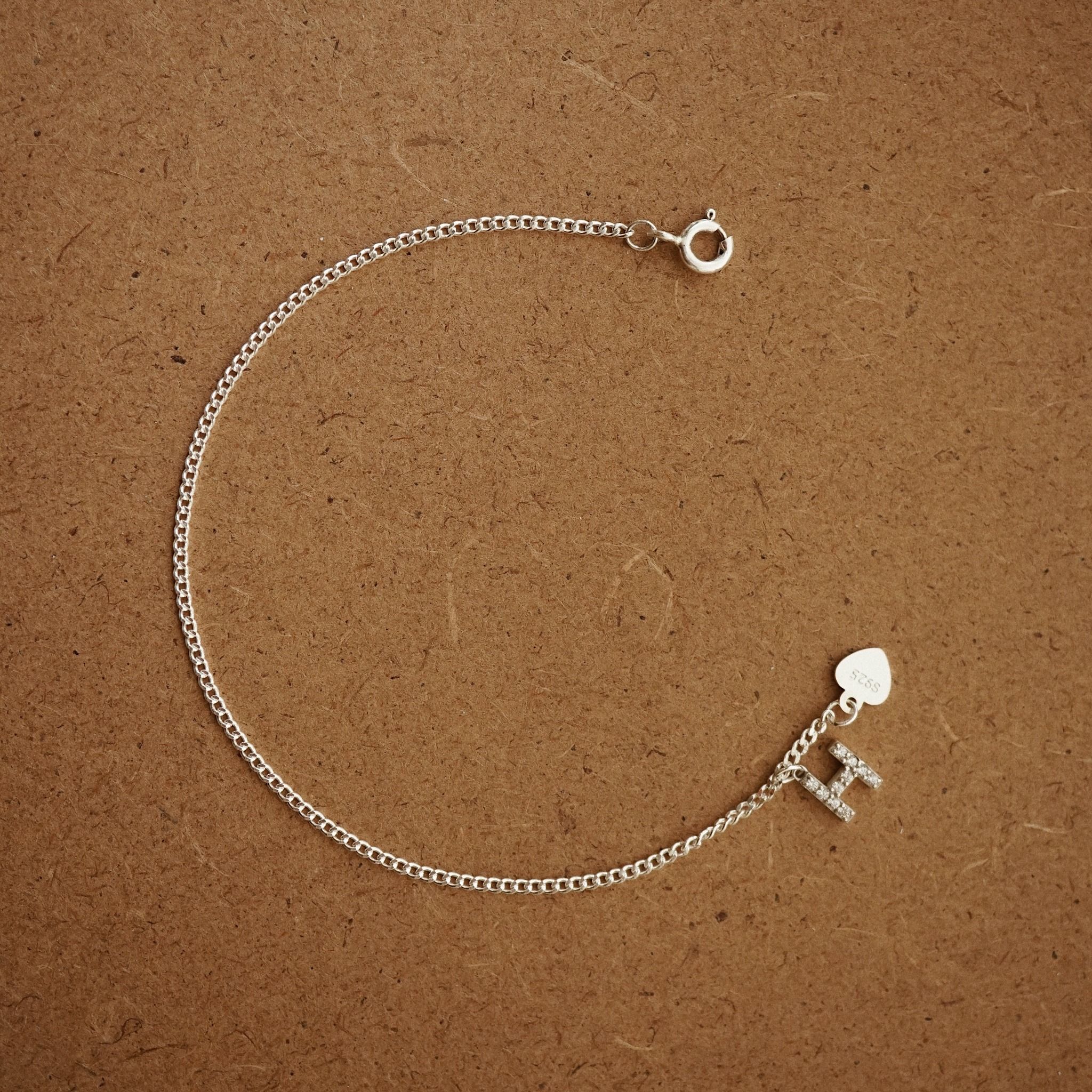  PAVE LETTER CURB BRACELET (S) 