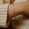  PEARL - RECTANGLE CHAIN BRACELET (S) 