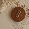  PEARL ROW HOOP EARRINGS 