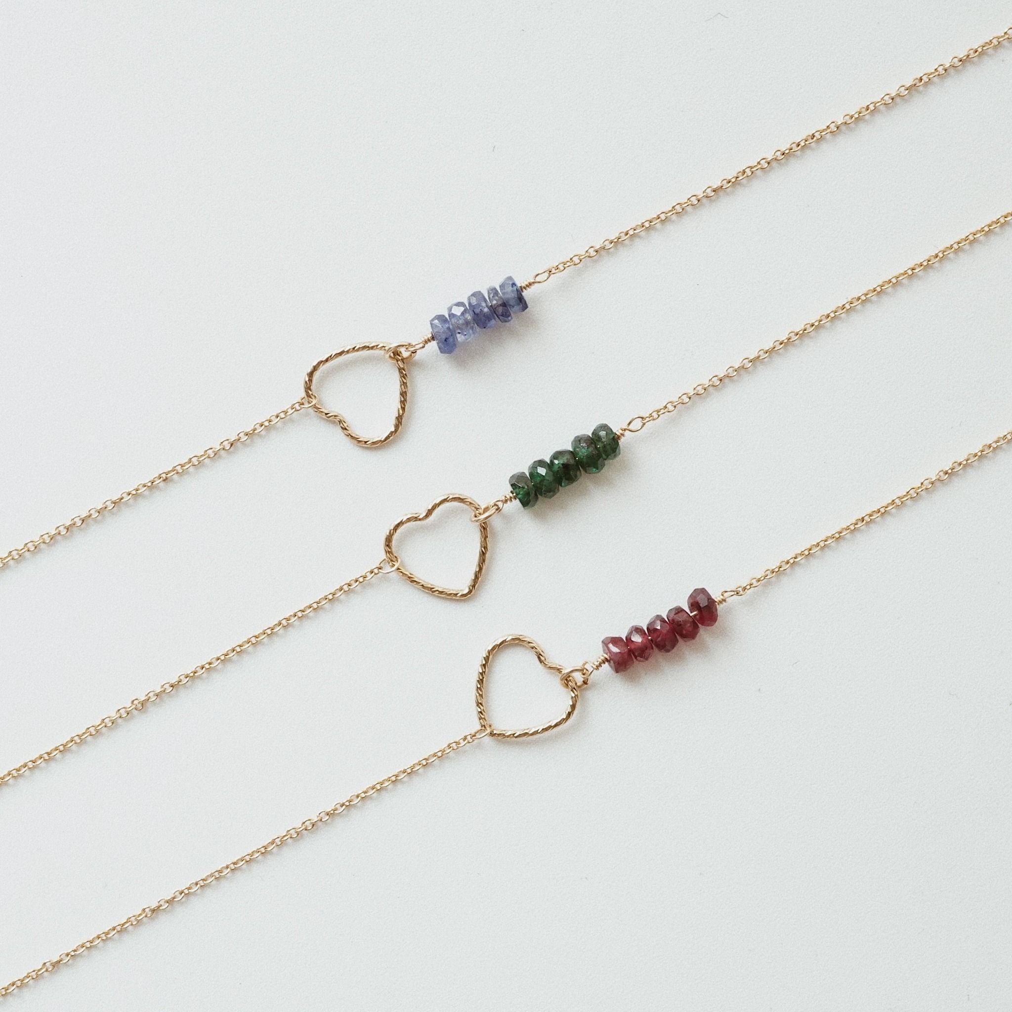  SPARKLE HEART SAPPHIRE BRACELET 