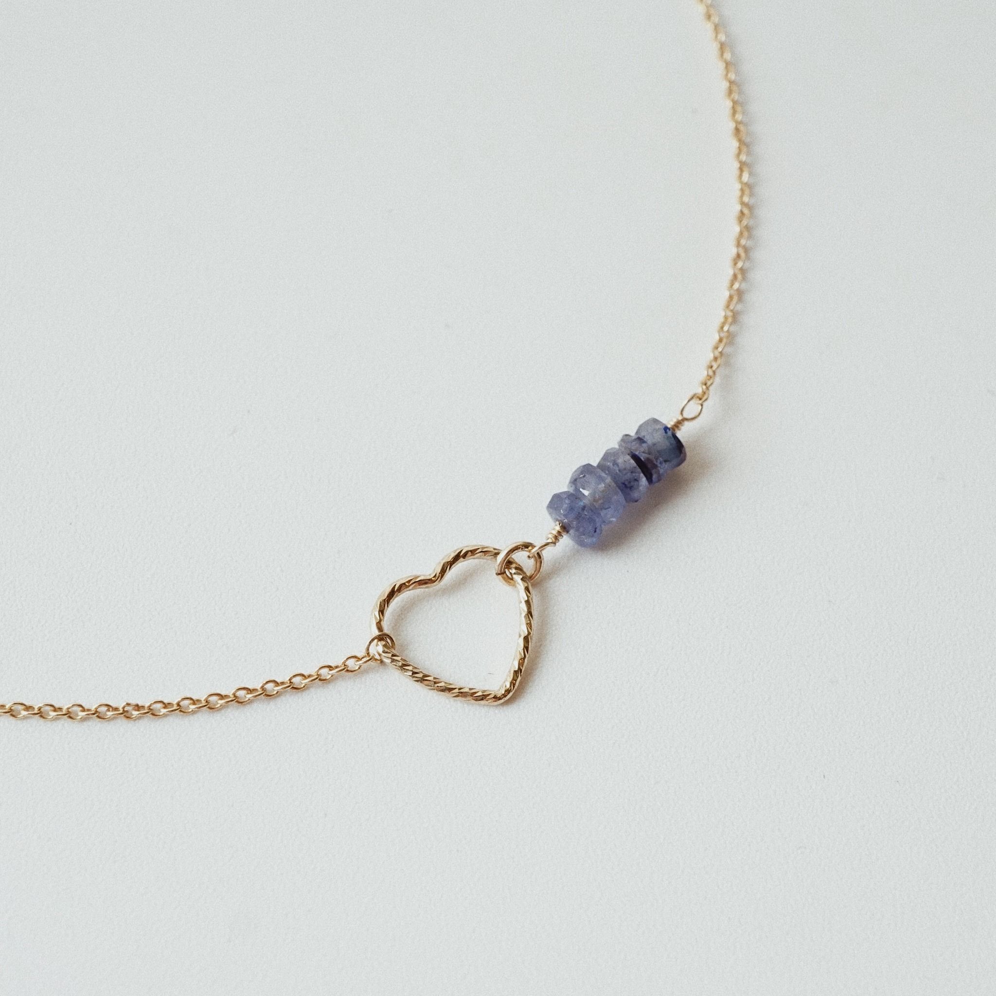  SPARKLE HEART SAPPHIRE BRACELET 
