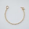  STONE - TOGGLE CLASP OVAL CABLE BRACELET 