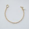  PEARL - TOGGLE CLASP OVAL CABLE BRACELET 
