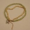  FLOWER - OVAL CABLE PERIDOT BRACELET 