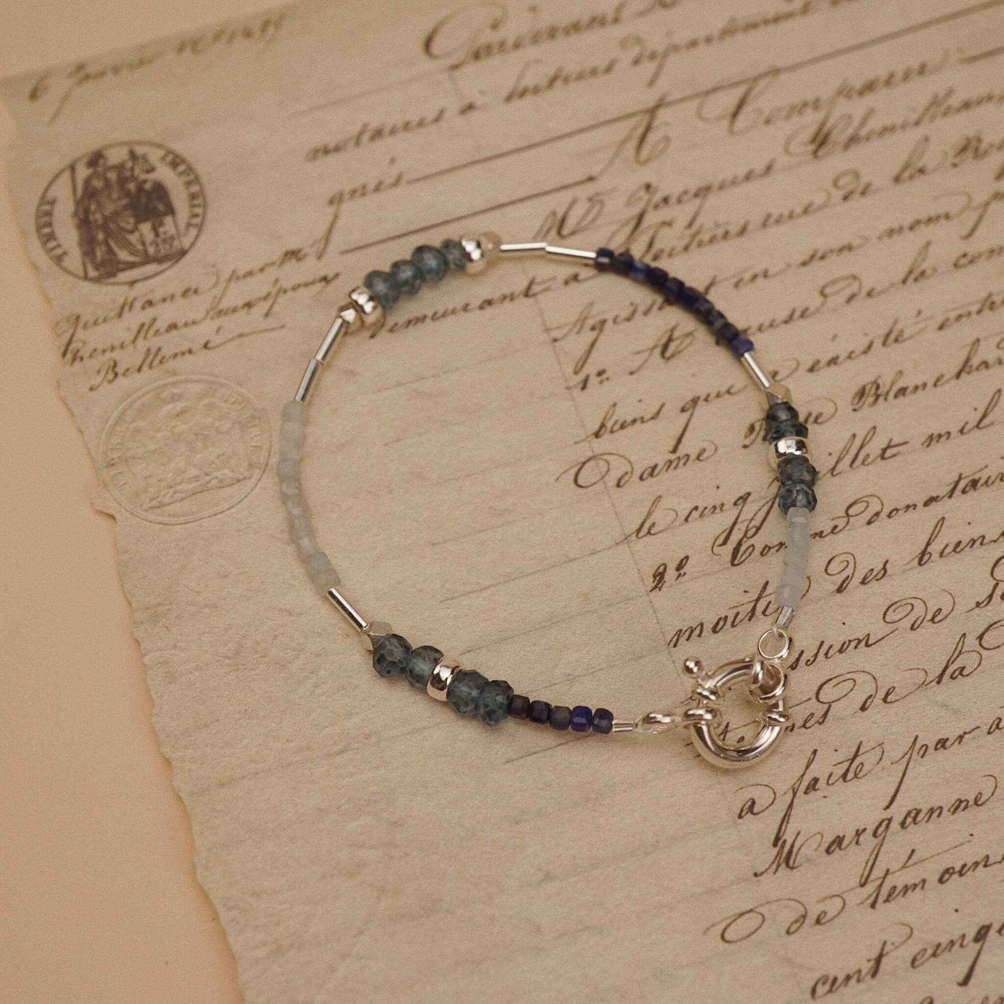  BLUE PALETTE SPRING LOCK BRACELET (S) 