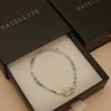  TURQUOISE PALETTE RECTANGLE SPRING LOCK BRACELET (S) 