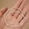  TUBE PETITE PEARL RECTANGLE SPRING CHOKER NECKLACE (S) 