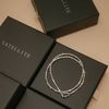  TUBE PETITE PEARL RECTANGLE SPRING CHOKER NECKLACE (S) 