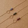  SPARKLE HEART EMERALD BRACELET 