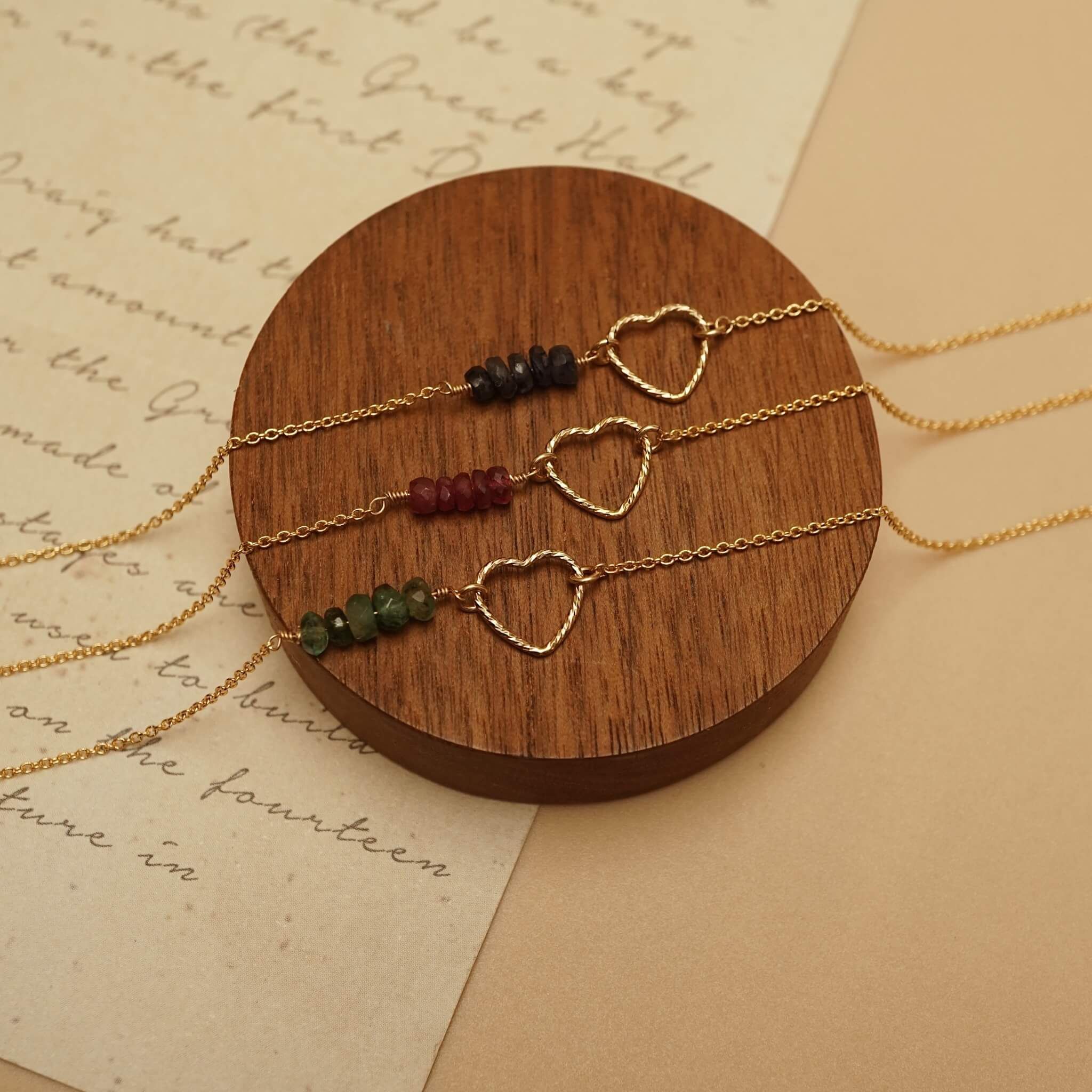  SPARKLE HEART SAPPHIRE BRACELET 