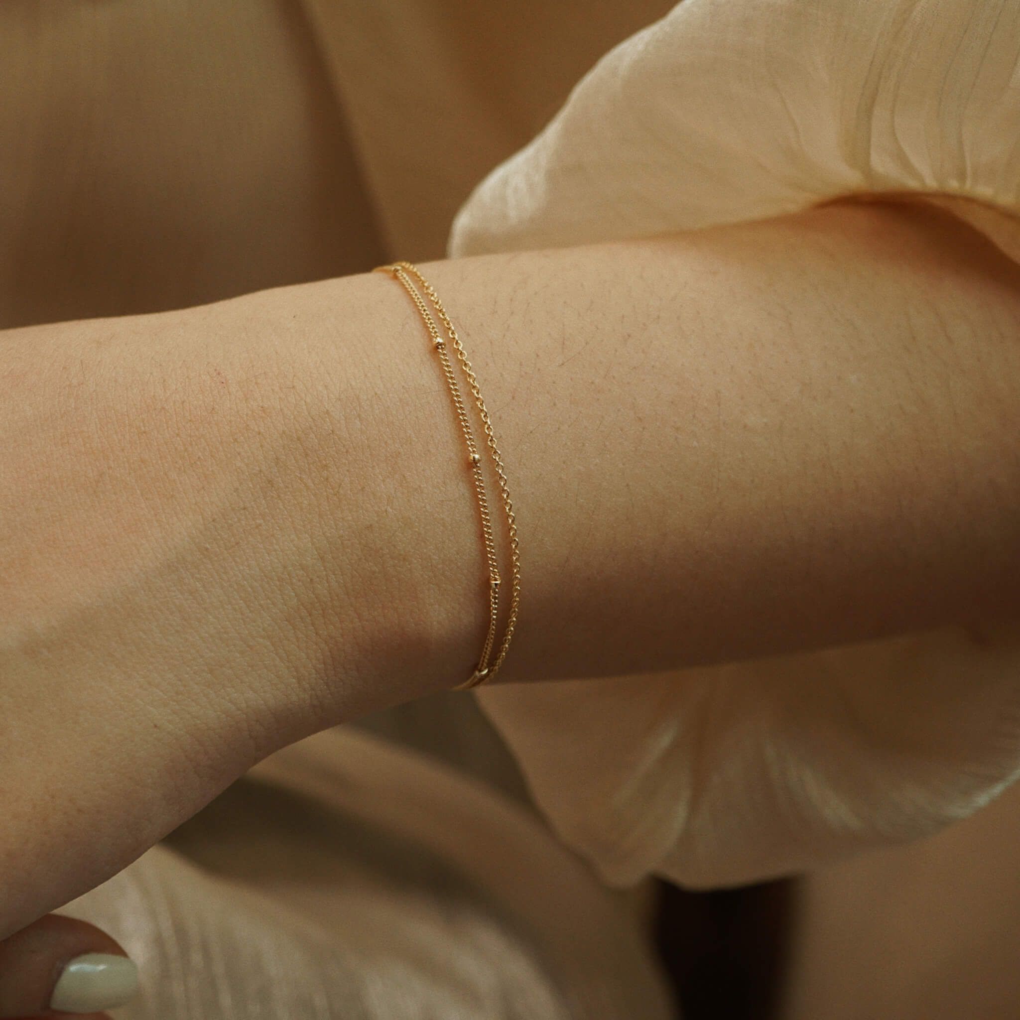  PLAIN SATELLITE BRACELET 