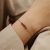  RUBY STONE BAR SILKY BRACELET 