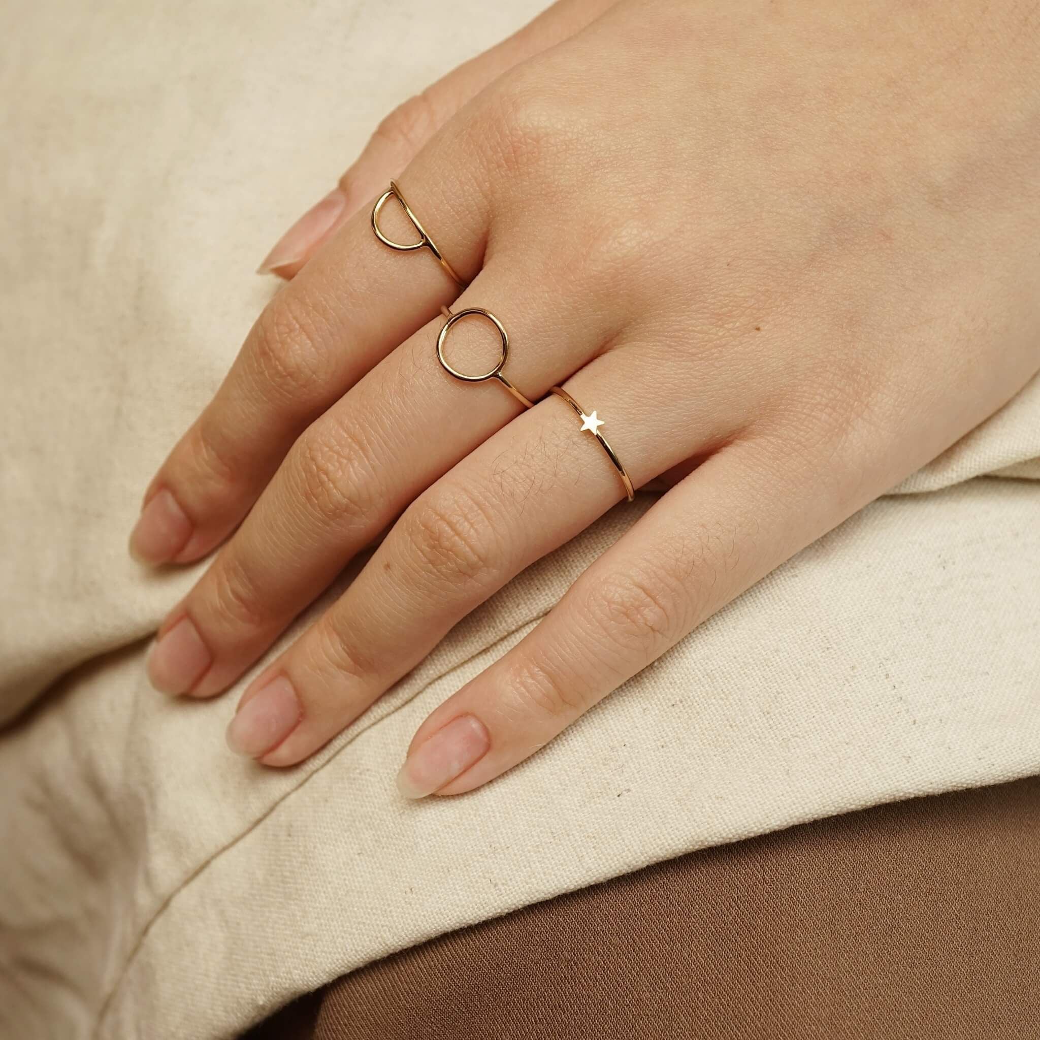  HALF MOON RING 