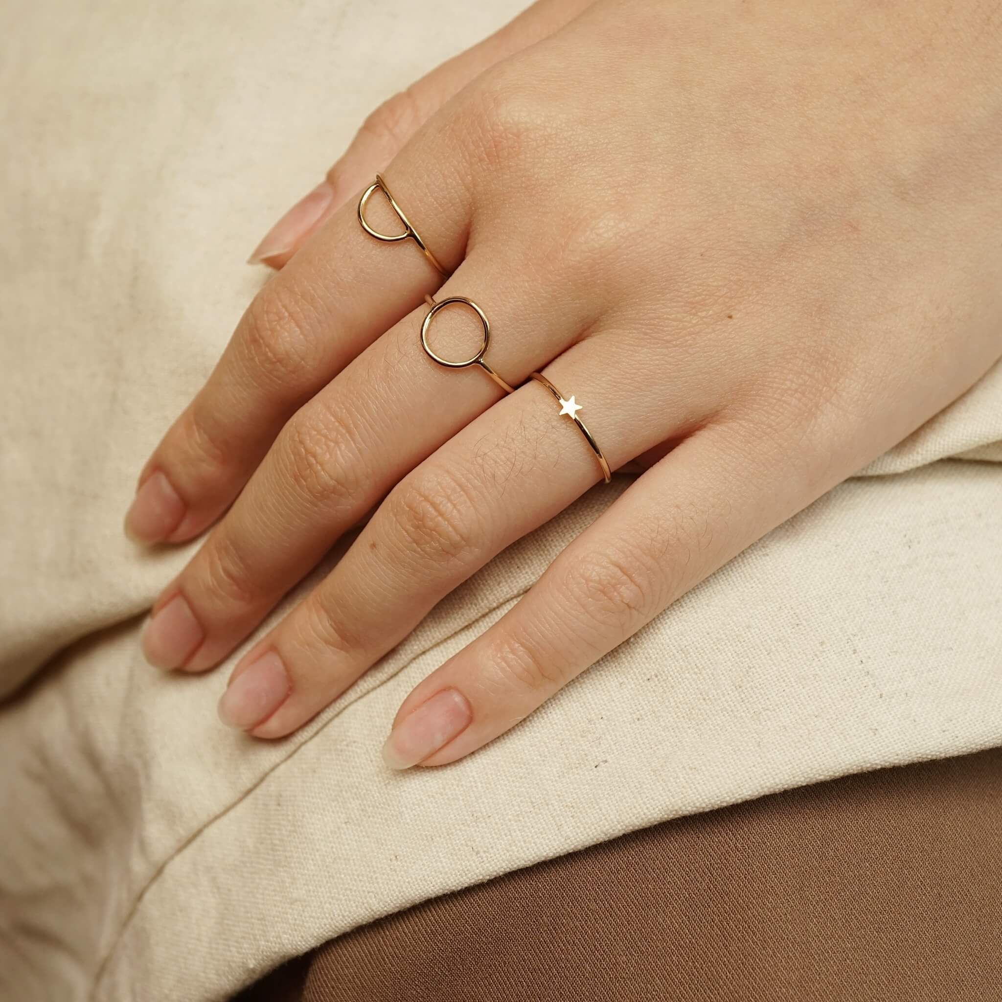  STAR SKINNY RING 