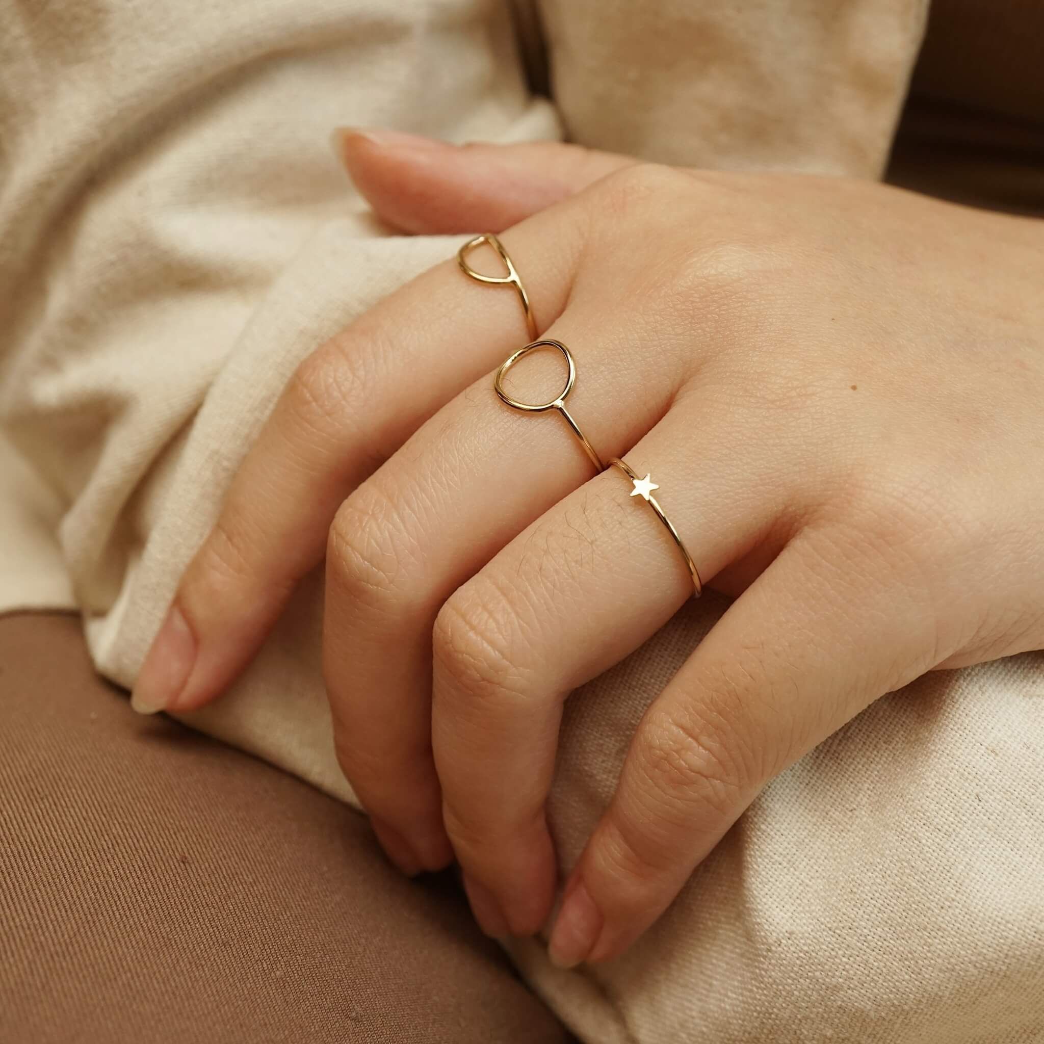  STAR SKINNY RING 