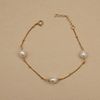 BOLD RICE SHAPE PEARL STATION SATELLITE BRACELET 