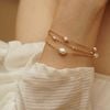  ROUND PEARL STATION BRACELET 