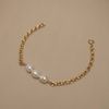  TRIO BOLD RICE SHAPE DOUBLE OVAL BRACELET 