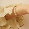  TRIO BOLD RICE SHAPE DOUBLE OVAL BRACELET 