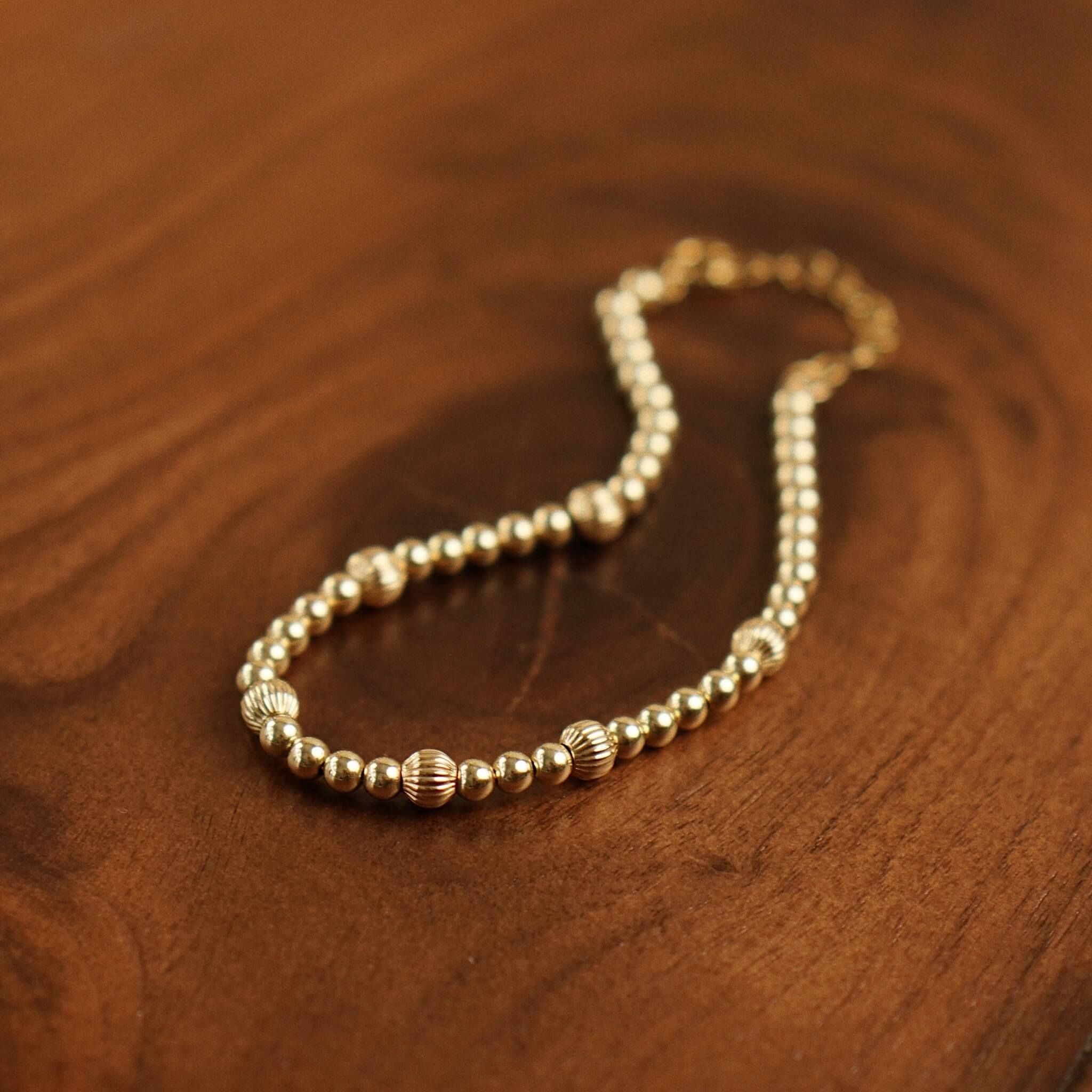  ORBIT MIX ROUND BEADED BRACELET 