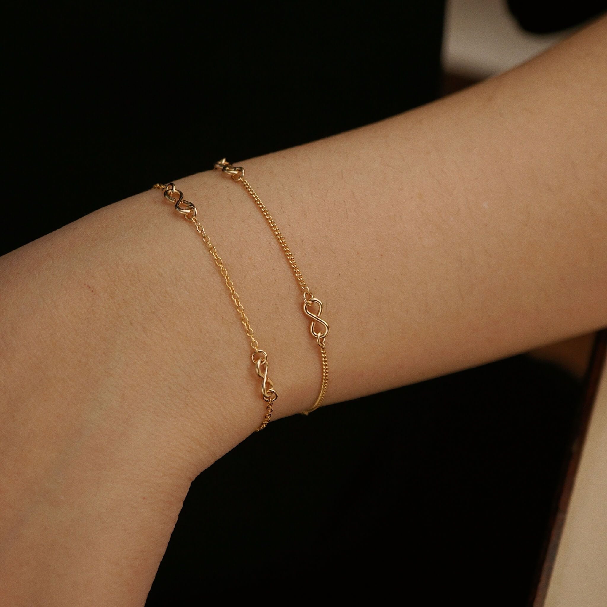  TRIPLE MINI INFINITY SILKY BRACELET 