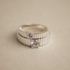  RIBBED BAND COUPLE RING (S) 