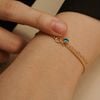  STONE - FOXTAIL CHAIN BRACELET 