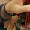  ITALIC SCRIPT LETTER - VENETIAN BOX CHAIN BRACELET 