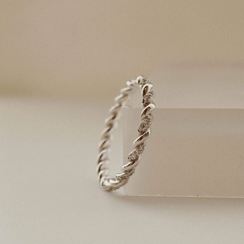 PAVE ROPE ETERNITY RING (S)